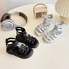 Zapatos Romanos de Caña Alta para Niños 2026 Nuevas Sandalias de Verano para Niñas con Cierre Trasero y Suela Suave Zapatos de Playa de Moda para Niñas Pequeñas
