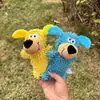 Juguete para Perro que Ladra Azul Perro Puede Ver Dentición Limpieza de Dientes Compañero Interactivo Hace Sonido Limpia la Boca Hace Sonido Acompaña