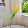 Ramo de Tulipanes Artificiales de PU Realistas, Alta Calidad y Realista, para Decoración de Sala de Estar y Mesa de Comedor, Al Por Mayor