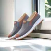 Zapatos de Tela Estilo Old Beijing para Hombre con Suelas de Goma, Casuales y Simples, Antideslizantes y Resistentes al Desgaste, Zapatos de Tela sin Cordones para Conducir, Zapatos de Trabajo Cómodos