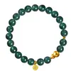 Pulsera de Jade para Mujer Piedra de Jade Azul Agua Natural de Guatemala Nuevo Estilo Chino Pulsera Fu Lu Regalo para Novia Regalo de Festival