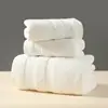 Toalha de Banho de Algodão Puro Toalha de Presente Exportação Cor Lisa Toalha de Banho Ampliada Algodão Absorvente Banheiro Toalha Cruzada Conjunto Personalização