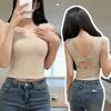 Camisola de una pieza de algodón modal para chica sexy de color sólido con espalda descubierta y huecos, adelgazante y de belleza