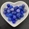Dragão azul escama de dragão flor de gelo ágata contas soltas semiacabado diy nuvem traseira pulseira de cristal pipoca com contas feitas à mão acessórios