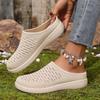 Zapatos de Mujer al por Mayor, Nuevas Pantuflas Planas, Zapatos Casuales de Malla Fly-Knit, Zapatos Perezosos de Moda Transfronterizos, Zapatos Transpirables para Mamá