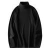 Camiseta Térmica de Polar Ajustada de Manga Larga Cálida para Jóvenes Hombres, Cuello Alto de Invierno