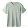 Transmisión en Vivo Dropshipping Camiseta de Manga Corta para Hombre 220g Algodón Puro Color Sólido Casual Cuello Redondo Manga Media Algodón Peinado Top Camiseta Interior