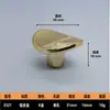 Fabricante de Puxadores Buraco Único Liga de Alumínio Redondo Puxador Mesa de Cabeceira Inteligente Gaveta Simples Luxo Leve Personalizado Puxador Atacado