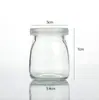 Venta Caliente de Fábrica En Stock Botella de Vidrio de 100ml Botella para Pudín Botella de Leche Tapón de Madera Botella de Vidrio Botella Hecha a Mano DIY