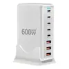 Carregador de Mesa Transfronteiriço de Alta Potência 600W de Nitreto de Gálio Pd Carregamento Rápido Multi-Porta USB Carregamento Rápido para Celular para Apple