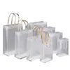Bolsa de Regalo Transparente para el Festival de Mediados de Otoño Bolsa Tote de Plástico PP Mate Bolsa de Regalo para Bocadillos de Niños de Jardín de Infancia Personalizable