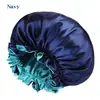 Gorro de Noche de Doble Capa con Borde para Orejas Más Vendido de Amazon, Elegante Gorro Elástico Rizado para el Cabello de Mujer, Gorro de Ducha para Salón de Belleza