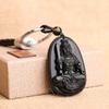 Llavero de obsidiana al por mayor doce Zodíaco Buda del Zodíaco colgante para cinturón colgante de llave de coche joyería para hombres y mujeres
