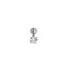 Acero Inoxidable 316L Labio Uña Barra 1.2mm Forma de Corazón Estrella Redondo Cuadrado Zircón Uña Labial Zircón Forma de Corazón