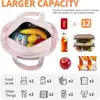Nova Bolsa Térmica para Almoço Feminina, Leve, Fofa, à Prova de Vazamentos, Bolsa Tote Cooler com Alça de Ombro Ajustável, Pode Ser Congelada e Isolada