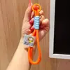Chaveiro de Corda Trançada de Nylon de Camada Dupla Cordão para Celular Boneca de Pelúcia Corda de Mão para Chave Acessórios de Pingente para Bolsa
