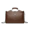 Bolsa Saco Tendência Padrão Crocodilo Verão 2026 Bolsa de Ombro Transversal para Mulheres de Meia-Idade Bolsa de Mão de Grande Capacidade