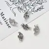 Accesorios DIY de aleación 21.5x12.5mm pequeño colgante de instrumento musical collar aretes de llave llavero accesorios de joyería al por mayor