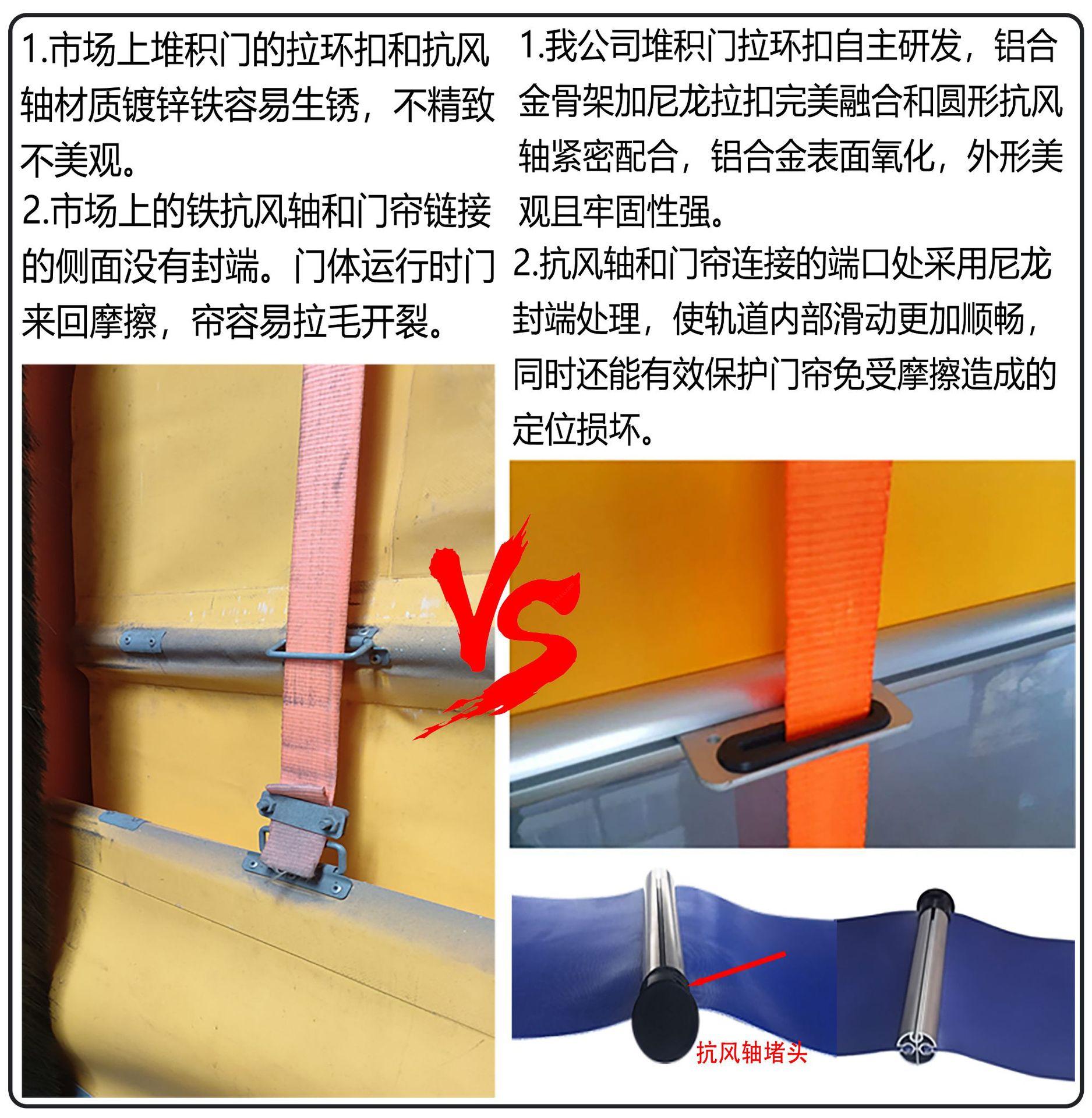 堆积门详情对比图 灰色
