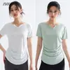 Ropa de Yoga Tallas Grandes para Mujer, Top Deportivo de Manga Corta de Secado Rápido, Camiseta Deportiva Ajustada para Correr y Fitness, Conjunto para Mujeres de Tallas Grandes, Estilo Ligero de Verano