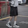 Shorts de Carga Casuais Estilo Japonês Cityboy Masculino Oversize Marca de Moda Funcional Estilo Americano Calças Retrô para o Verão
