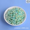 Dakai ABS Semi-Circular Não Poroso Gradiente de Sereia Contas Soltas Pérola de Imitação Material DIY Acessórios Fio de Contas Joias Estilo Chinês