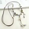 Nueva Colección de Collares: Accesorios de Cerámica Estilo Étnico Vintage para Suéteres, Colgantes Sencillos y Versátiles para Combinar con la Ropa