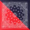 Comércio Exterior Atacado série de duas cores masculina e feminina Yin e Yang flor de caju hip-hop lenço quadrado bandana de algodão atacado