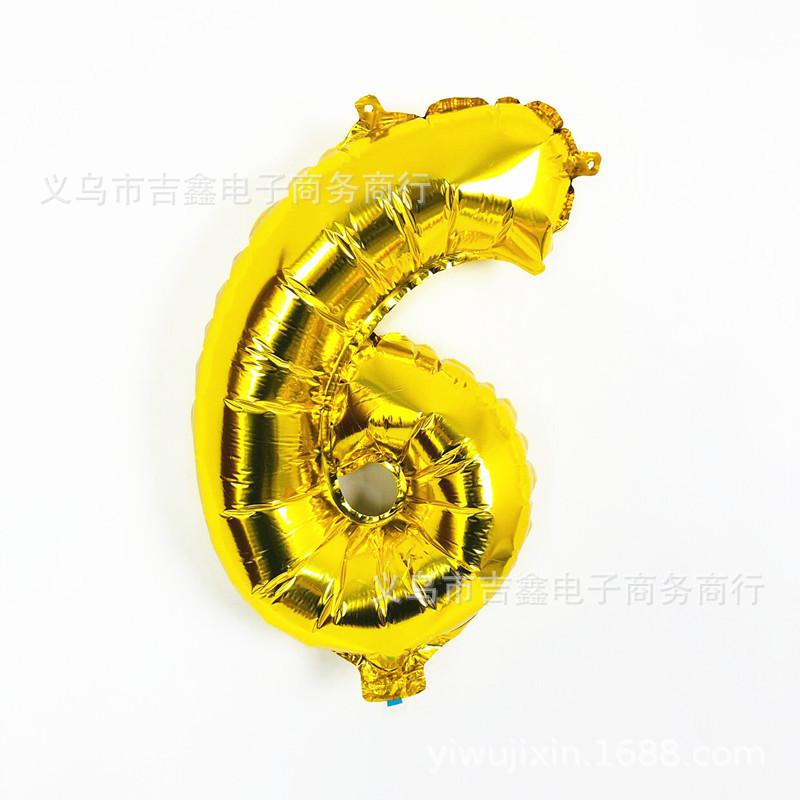 16寸数字 金色6