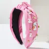 Diadema de Diamantes Nueva Pascua Transfronteriza para Mujer, Nudo de Tela, Aleación, Accesorios de Conejo, Decoración, Dulces Accesorios para el Cabello de Vacaciones