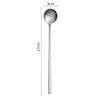 Colher coreana de aço inoxidável cabo longo flor de cerejeira mexedor de café com presente manual colher flor caneca com colher