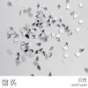 Transfronterizo Super Flash Uñas de Pie Blancas Base Diamante DIY Popular Estilo Caliente Decoración Mini Diamante Nuevo Forma Especial Diamante al por Mayor