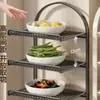 Estantes de almacenamiento a ambos lados de la campana extractora, estante de cocina multifuncional, estante multifuncional de pared para ollas y especias