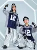 Ropa Hip-Hop para Niños Marca de Moda Danza Urbana Moda Infantil Sudadera Hiphop para Niños Conjunto de Pantalones Casuales Ropa de Presentación para Niñas Otoño