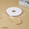 Rollo Grande de Cintas de Poliéster de Color Sólido de 1.0 cm para Decoración de Pasteles de Flores y Regalos, Lazos de Cinta de Satén Hechos a Mano para Floristerías