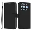 Case de couro de cor sólida com três slots para cartão Xiaomi 17T pro aplicável em fronteira 17T case de telefone simples anti-impressão japonês e coreano em estoque