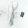 Estilo Japonés jk Corbata Mujer Talla Única Perezoso Preppy Estilo Camisa Uniforme Accesorios Uniforme Estudiante Cuadros Pareja Masculina Mismo Estilo