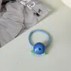 Anillo Suave Lindo de Fruta para Pulgar Lindo Divertido Manzana Plátano Goma para el Cabello Banda Elástica Cuerda para el Cabello Sin Costuras para Niños Accesorios para el Cabello
