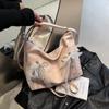 Mochila con Lazo para Mujer 2025 Primavera Nueva Moda Trendy Bolso Tote Personalizado Casual Gran Capacidad Bolso de Hombro