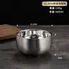Tazón de Acero Inoxidable 304 Estilo Coreano Doble Capa Aislamiento Térmico Cantina Escolar Estudiante Tazón de Arroz Comercial Engrosado Anti-caída para Niños Tazón para Sopa