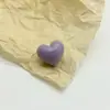Cor de macaron botão de coração de pé alto cor de plástico coração de pêssego botão liso decoração de suéter infantil camisa de tricô
