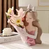Lujo Ligero Creativo Ramo de Alicia Adornos Niña Hogar Sala de Estar Gabinete de Vino Decoración de TV Exhibición Jarrón de Escritorio