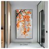Novo caqui em estilo chinês Ruyi Pinturas suspensas no corredor Bom significado da entrada para a porta e entrada Pinturas decorativas Edição vertical Pinturas de porcelana de cristal