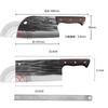 Cuchillo de Cocina Forjado a Mano para Uso Doméstico, Cuchillo de Doble Propósito para Picar y Cortar, Cuchillo para Matar Pescado, Cuchillo de Cocina para Chef Afilado para Rebanar