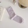 Calcetines de algodón puro 10A antibacterianos de longitud media para mujer, calcetines posparto, calcetines de algodón de Xinjiang acanalados, absorbentes de sudor, versátiles, transpirables, tipo slouch