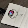 Correa de reloj de cristal de trébol de cuatro hojas extraíble adecuada para Xiaomi 10, Huawei 11, Apple S10, correa de reloj de alta gama para verano