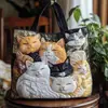 Bolsa de Ombro Tote Acolchoada com Estampa Moda Tendência Feminina Novo Produto 3D Transfronteiriço Temu Amazon