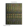 Pegatinas Transfronterizas para Uñas Nuevas Ins Estampado en Caliente Clásico Dorado y Plateado Blanco y Negro Cuatro Colores Mariposa Grande y Pequeña Pegatinas Adhesivas para Uñas