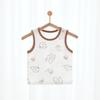 Colete Infantil Algodão Puro Sem Costura Sem Mangas Camada Base de Verão Proteção da Barriga Roupa Íntima para Bebê Roupas Infantis Yiwu