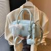 Bolso Pequeño Casual Simple Texturizado Tendencia de Moda Primavera 2025 Bolso Almohada Bolso de Hombro Cruzado para Mujer